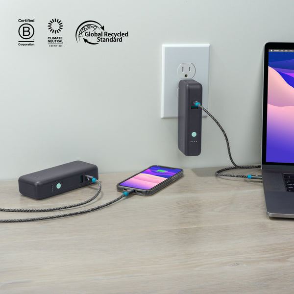 USB-C 63W PD 10000 mAh Portable Wall Charger | Nimble