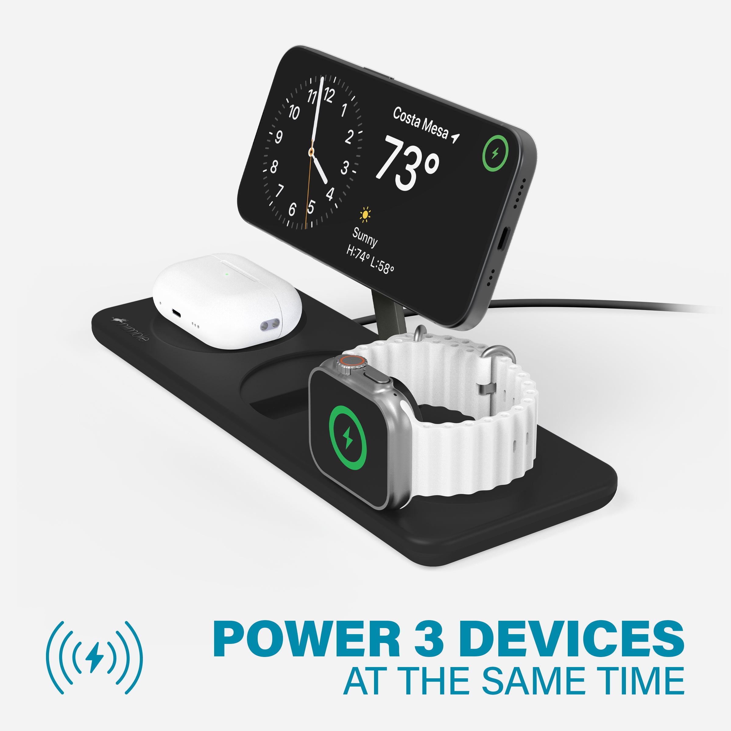 3-in-1 Wireless Charger Nimble PODIUM Wireless
