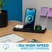 PODIUM 3-in-1 Wireless Charger (15W)