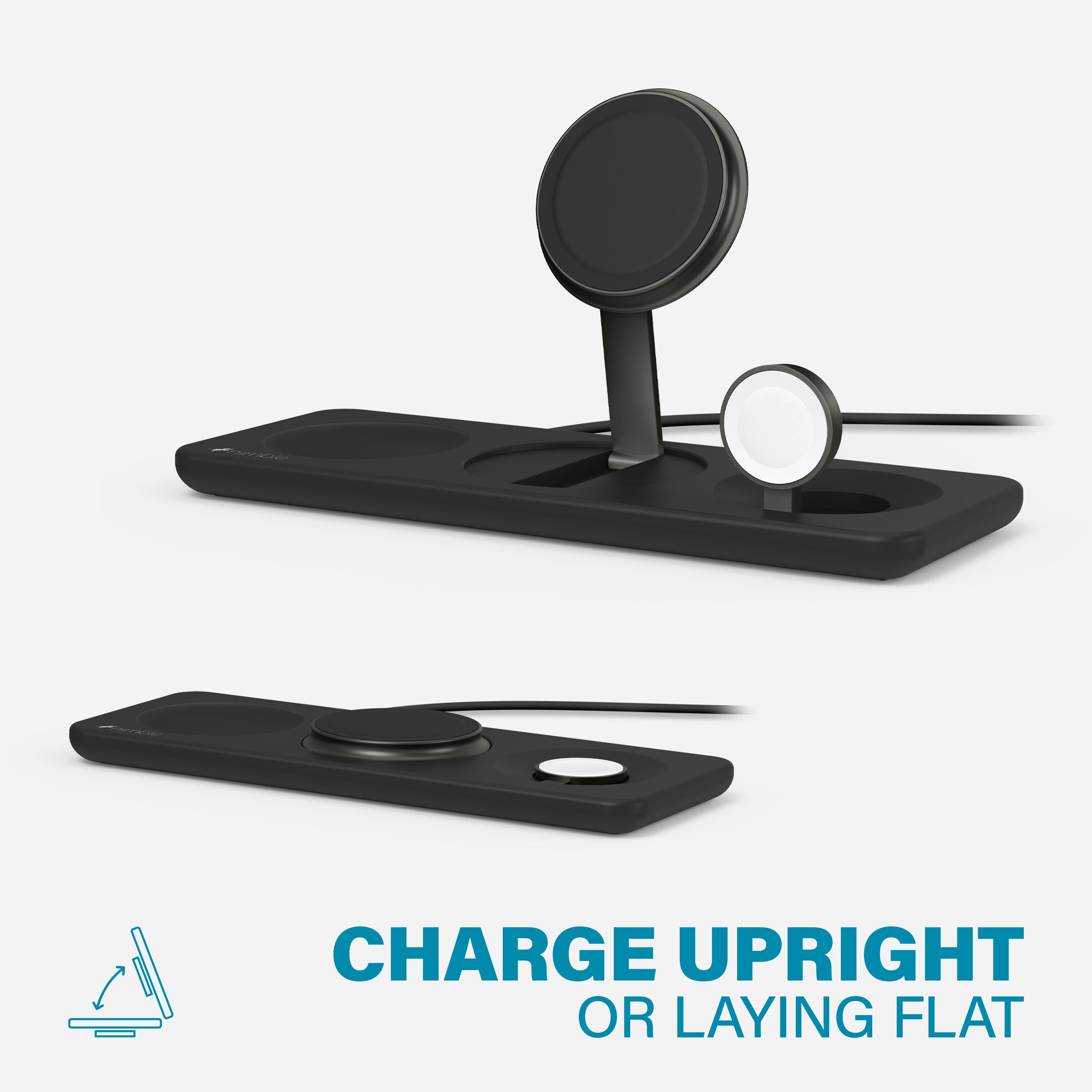 3-in-1 Wireless Charger | Nimble PODIUM Wireless