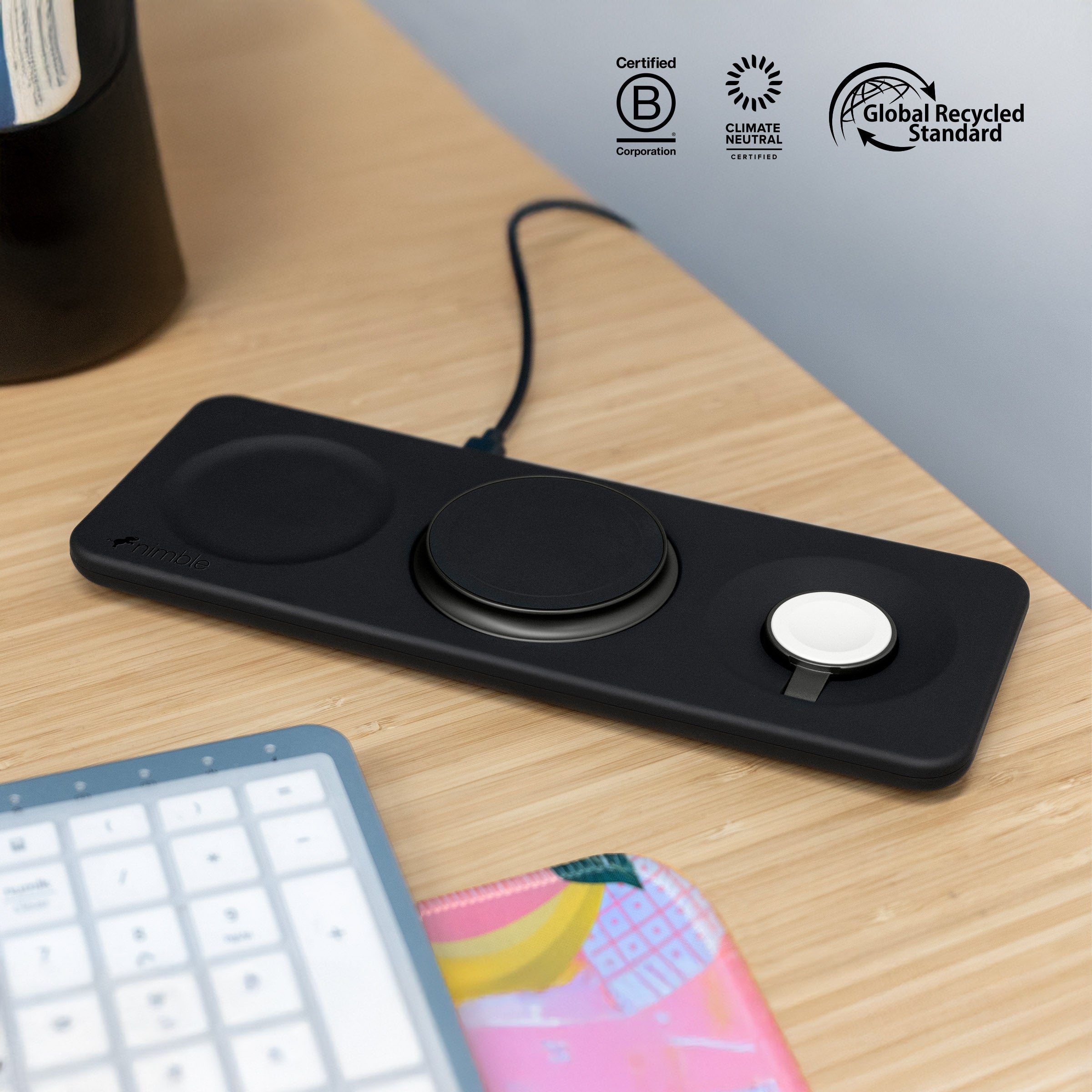 3-in-1 Wireless Charger | Nimble PODIUM Wireless