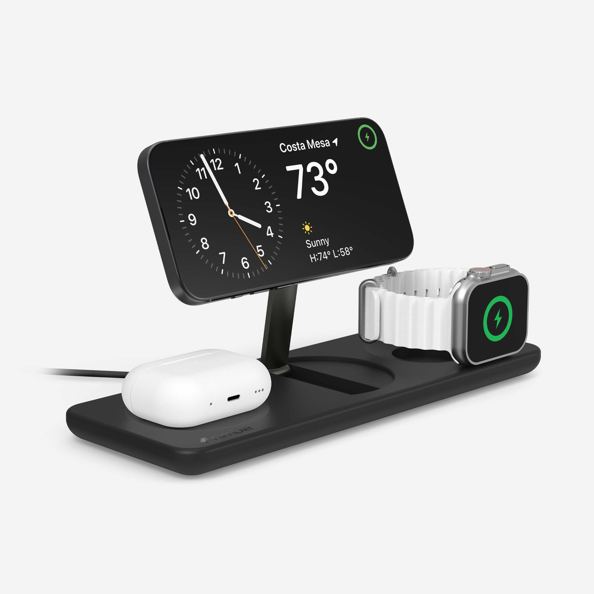 3-in-1 Wireless Charging Stand Wireless Charger, Corn 3 in 1 Wireless Charging Station, Fast