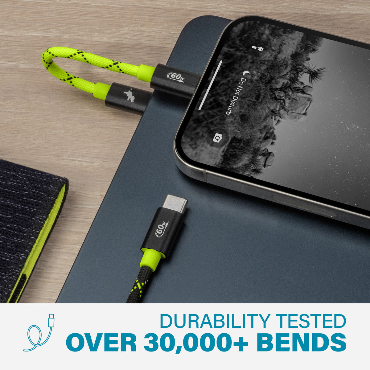 PowerKnit Travel Kit USB-C 2-Pack in Cyber Lime Color