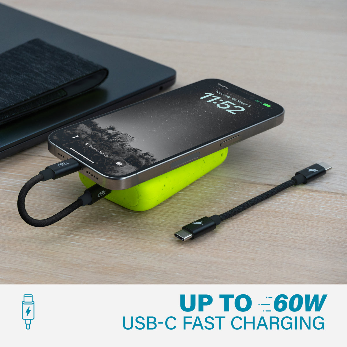 PowerKnit Travel Kit USB-C 2-Pack in Black Color