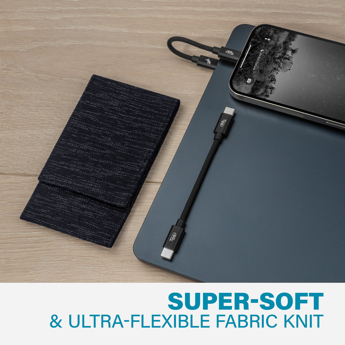PowerKnit Travel Kit USB-C 2-Pack in Black Color