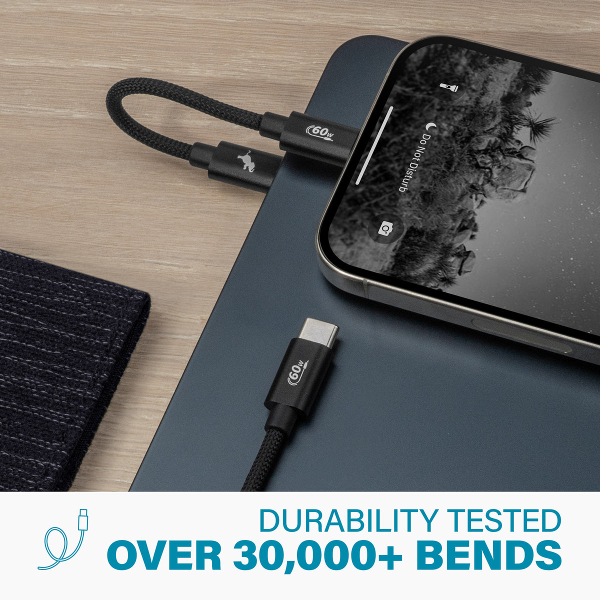 PowerKnit Travel Kit USB-C 2-Pack in Black Color