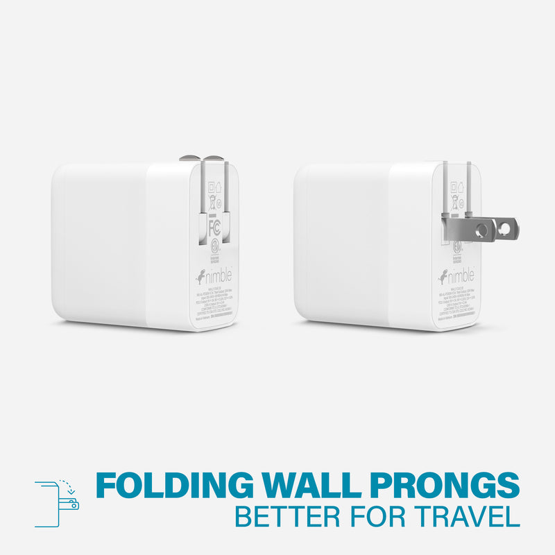 Nimble Cargador de pared USB-C doble Eco-Friendly WALLY Mini+ de