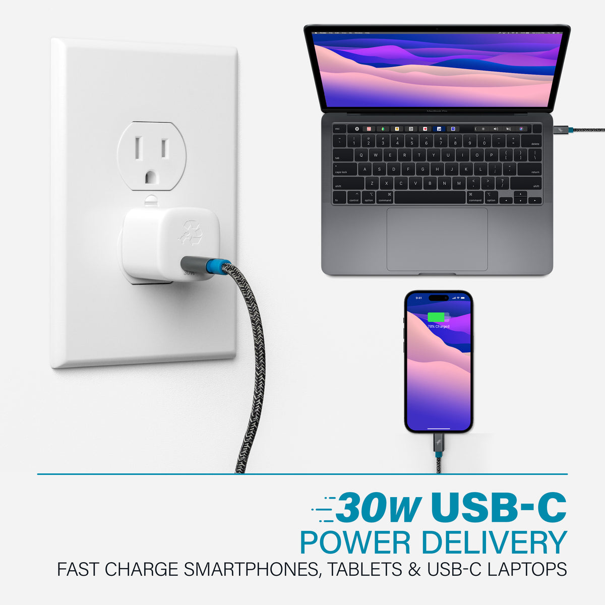 WALLY SubNano 30W Wall Charger